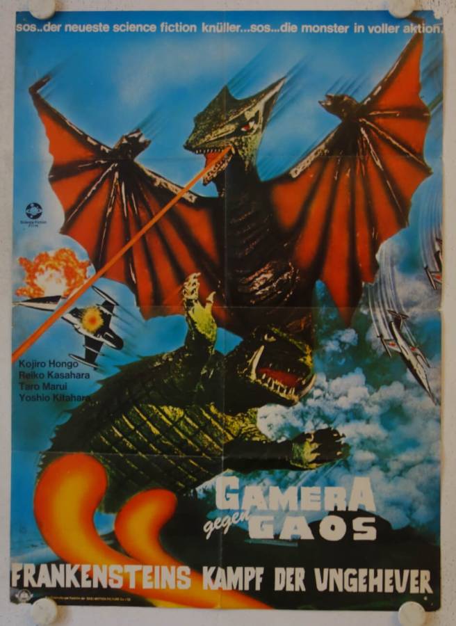 Gamera vs. Gyaos original release german movie poster